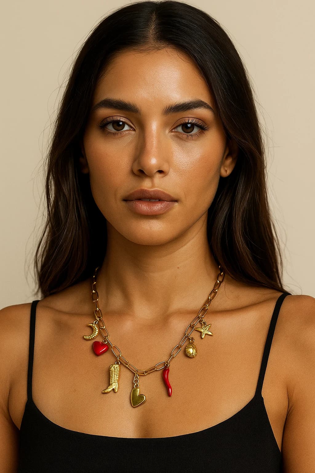 20251201 1211 Collar con Dijes Dorados remix 01kbdhndjnf159z23zm42g112x (1)