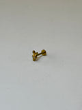 Labret Conejito Ojos Zirconia Dorada - piercings Mundo Chic