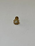 Labret Flor Zirconia Dorada - piercings Mundo Chic
