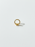 Piercing clicker titanio 16G, arito con mariposa dorada - piercings Mundo Chic