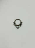 Piercing labret titanio 16G, opalos claros. - piercings Mundo Chic