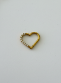 Corazon con zirconias. Titanio 16G. - piercings Mundo Chic