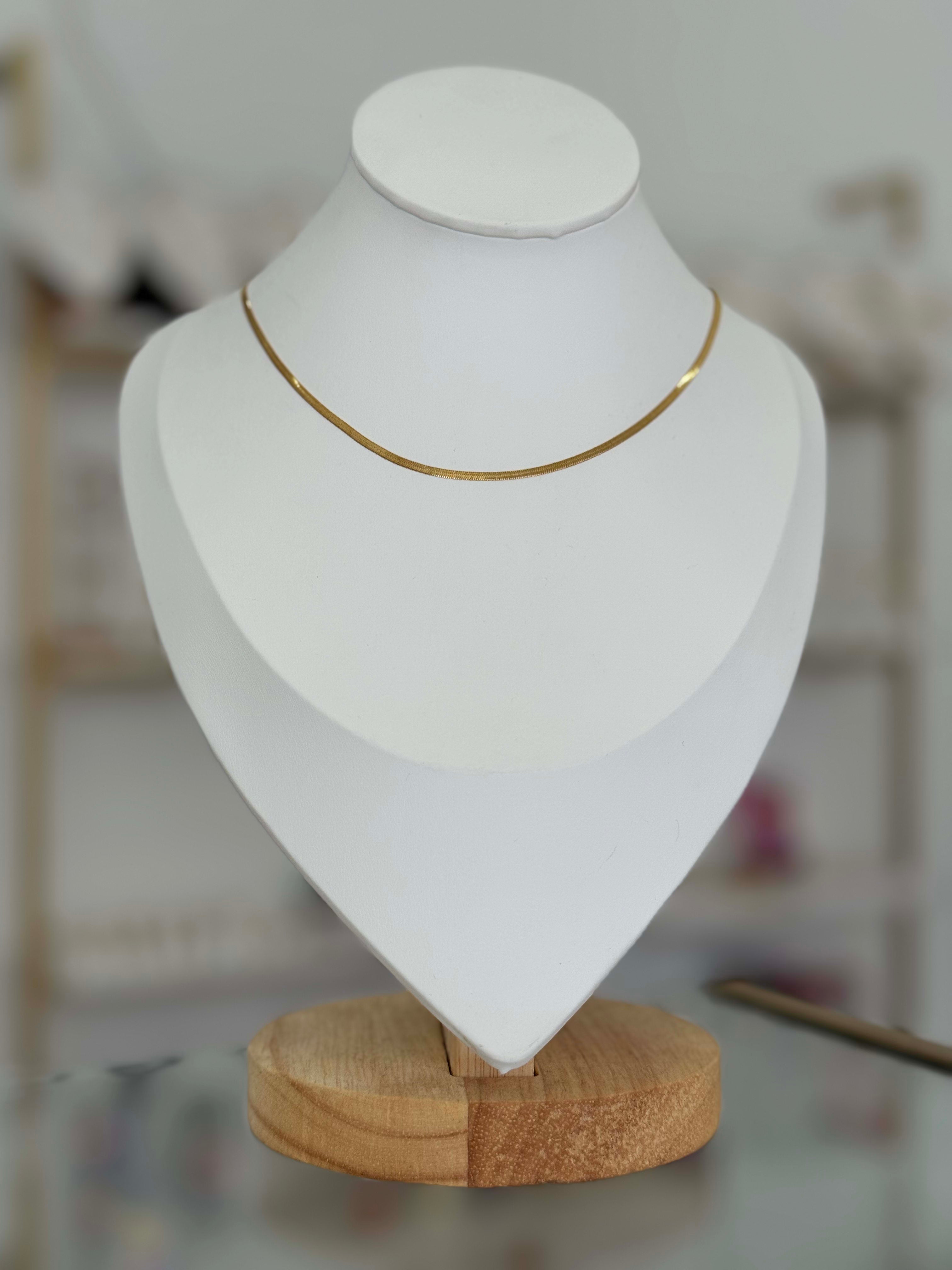 Cadena snake minimalista. Mini - collares Mundo Chic