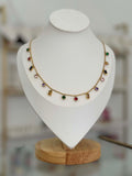 Collar estaciones, zirconias de colores. - collares Mundo Chic