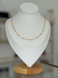 Collar Bolitas Colores Alegre Chapa Oro 14K Acero Inoxidable Mujer - collares Mundo Chic