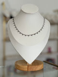Collar bolitas plateado - collares Mundo Chic