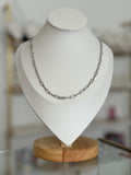 Collar plateado eslabones grandes - collares Mundo Chic