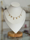 Collar dorado dijes mini de mar - collares Mundo Chic