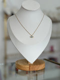 Collar dorado con dije de ojo mini - collares Mundo Chic