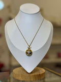 Collar Dije Catarina Esmaltado Divertido Chapa Oro 14K Acero Inoxidable Mujer - collares Mundo Chic