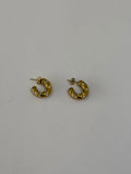 Aretes Acero Inoxidable 18k - 110 - aretes Mundo Chic