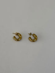 Aretes Acero Inoxidable 18k - 110 - aretes Mundo Chic