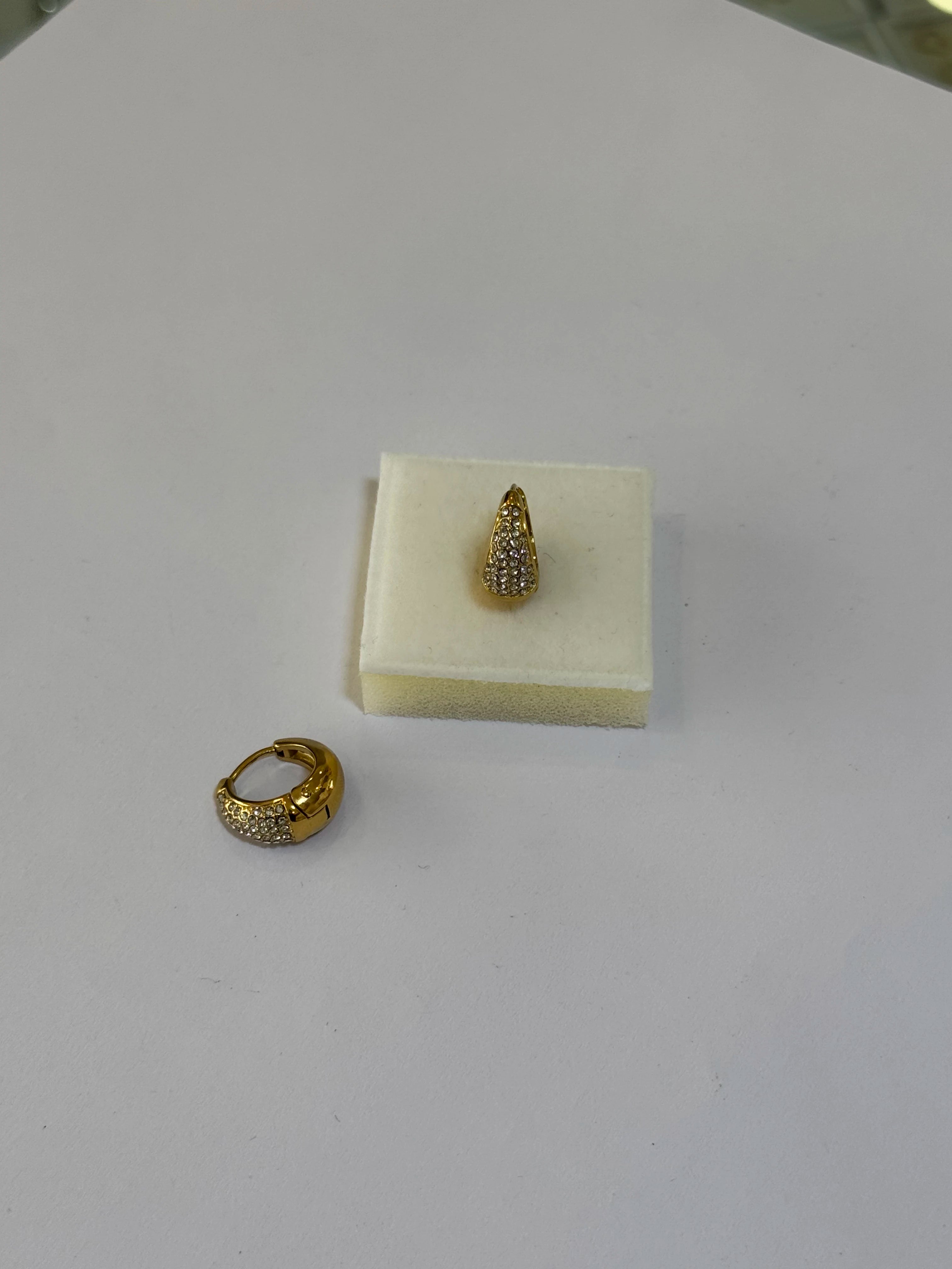 Aretes Acero Inoxidable 18k - 82 - aretes Mundo Chic