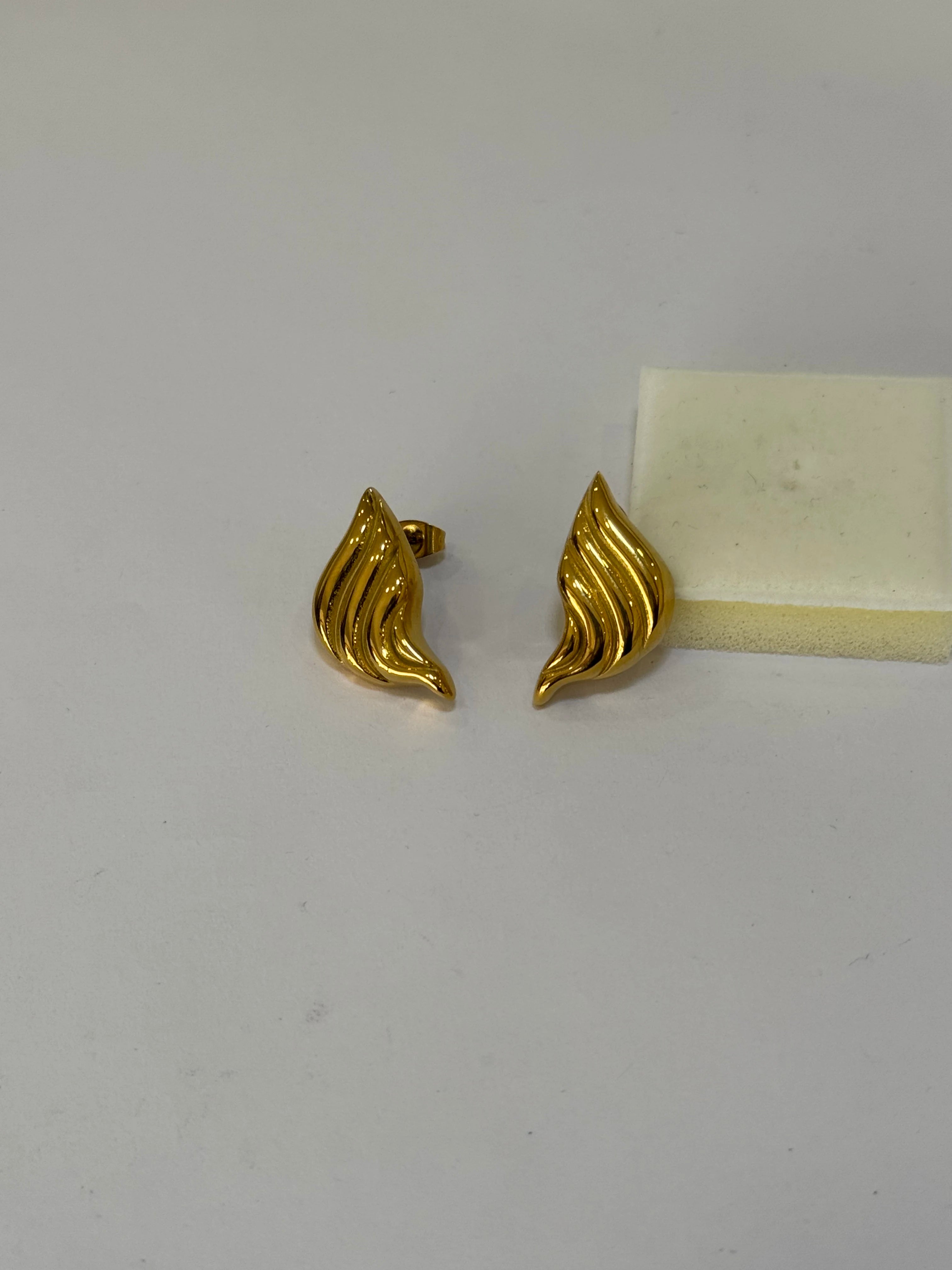 Aretes Acero Inoxidable 18k - 99 - aretes Mundo Chic