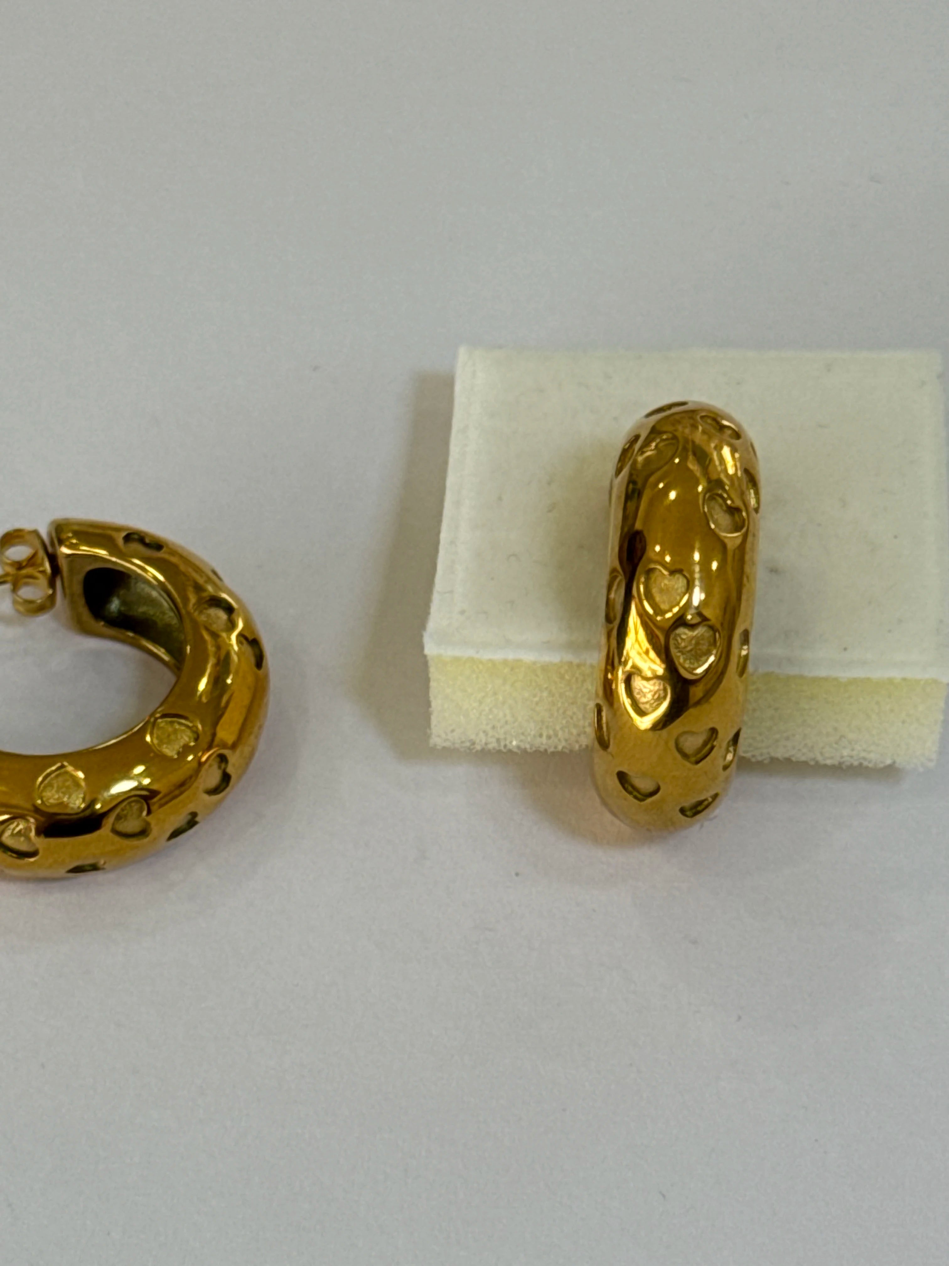 Aretes Acero Inoxidable 18k - 98 - aretes Mundo Chic