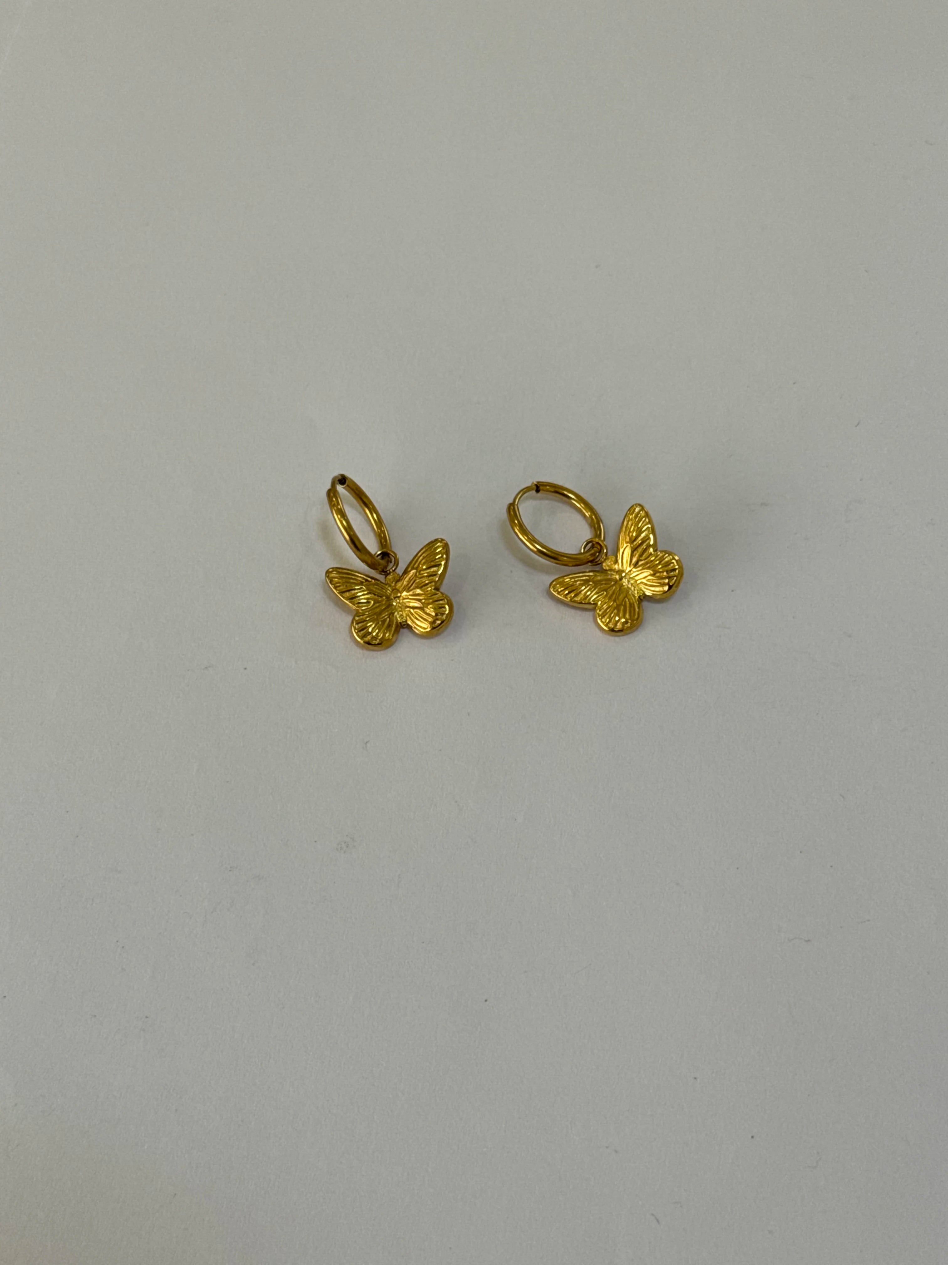 Aretes Acero Inoxidable 18k - 97 - aretes Mundo Chic
