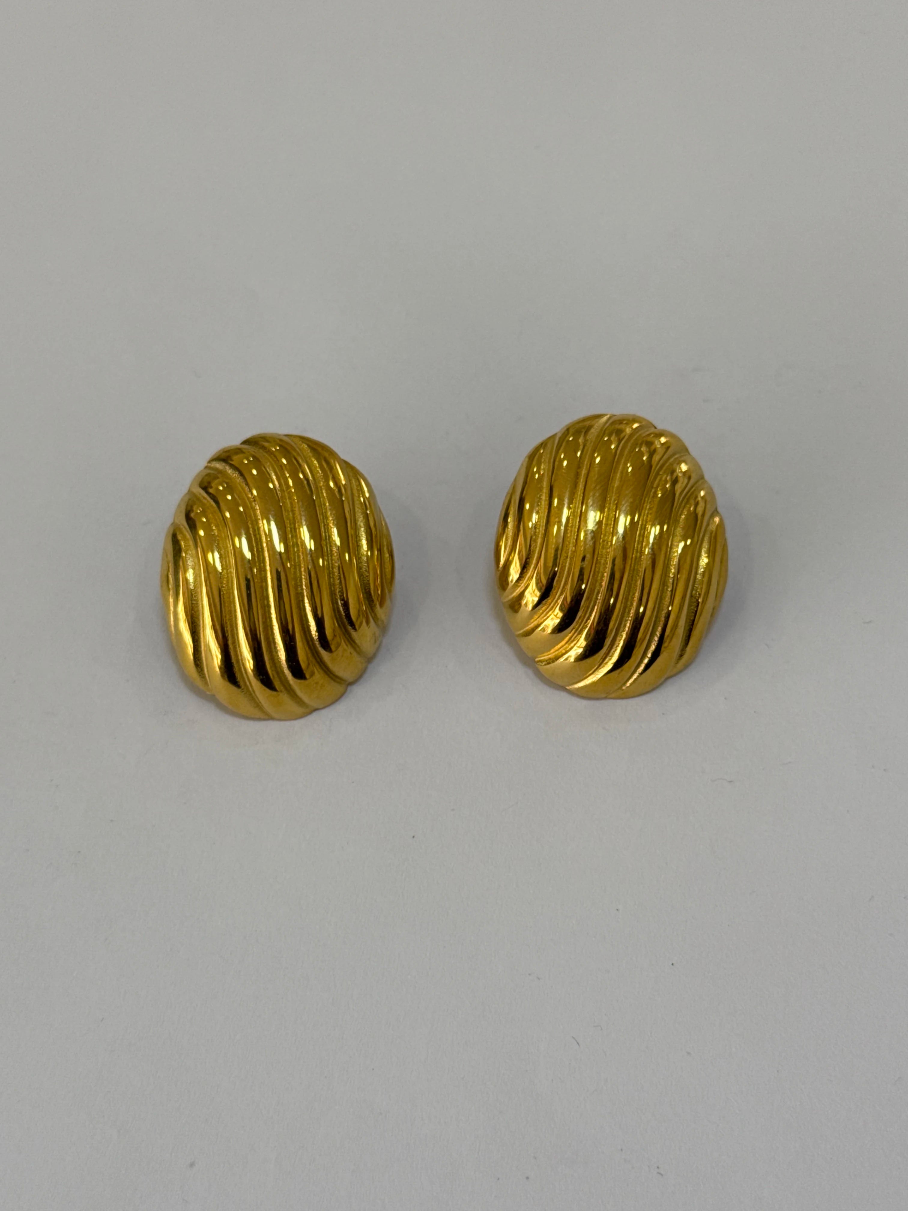 Aretes Acero Inoxidable 18k - 91 - aretes Mundo Chic