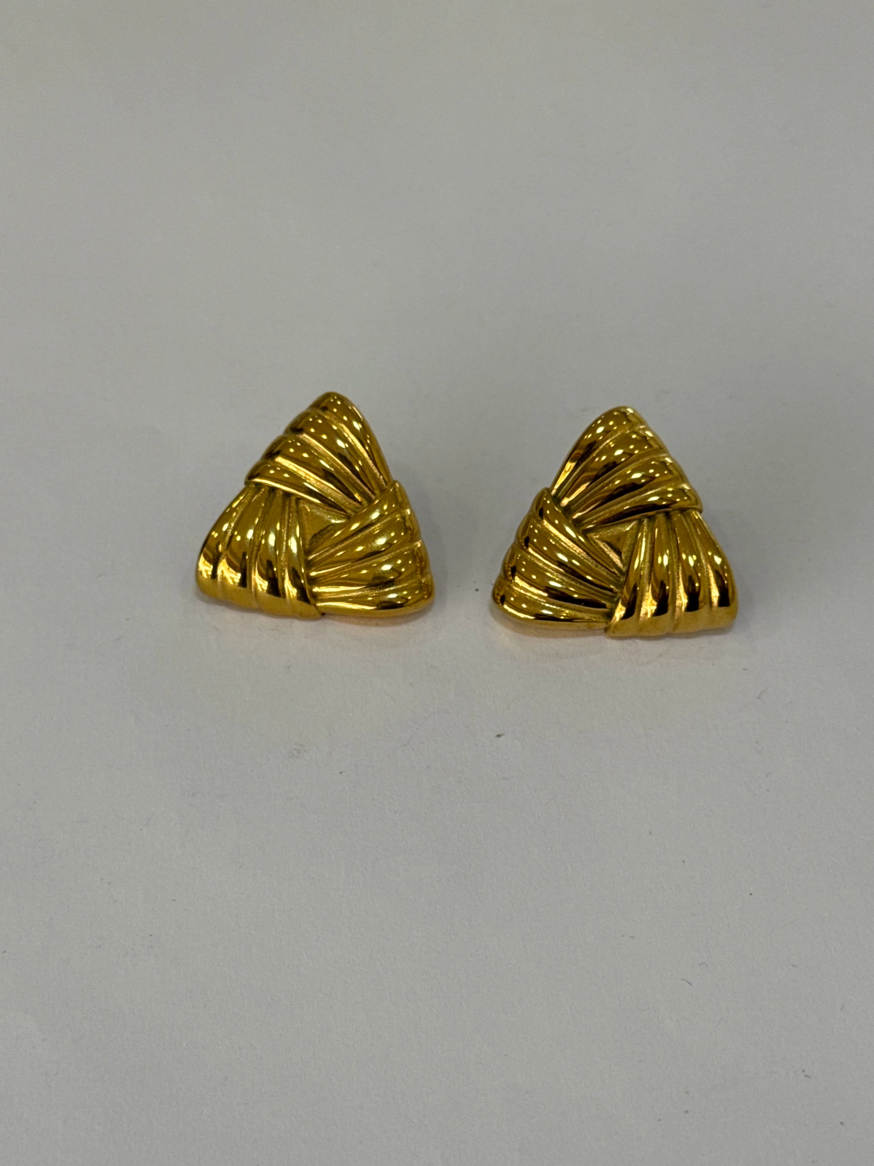 Aretes Acero Inoxidable 18k - 78 - aretes Mundo Chic