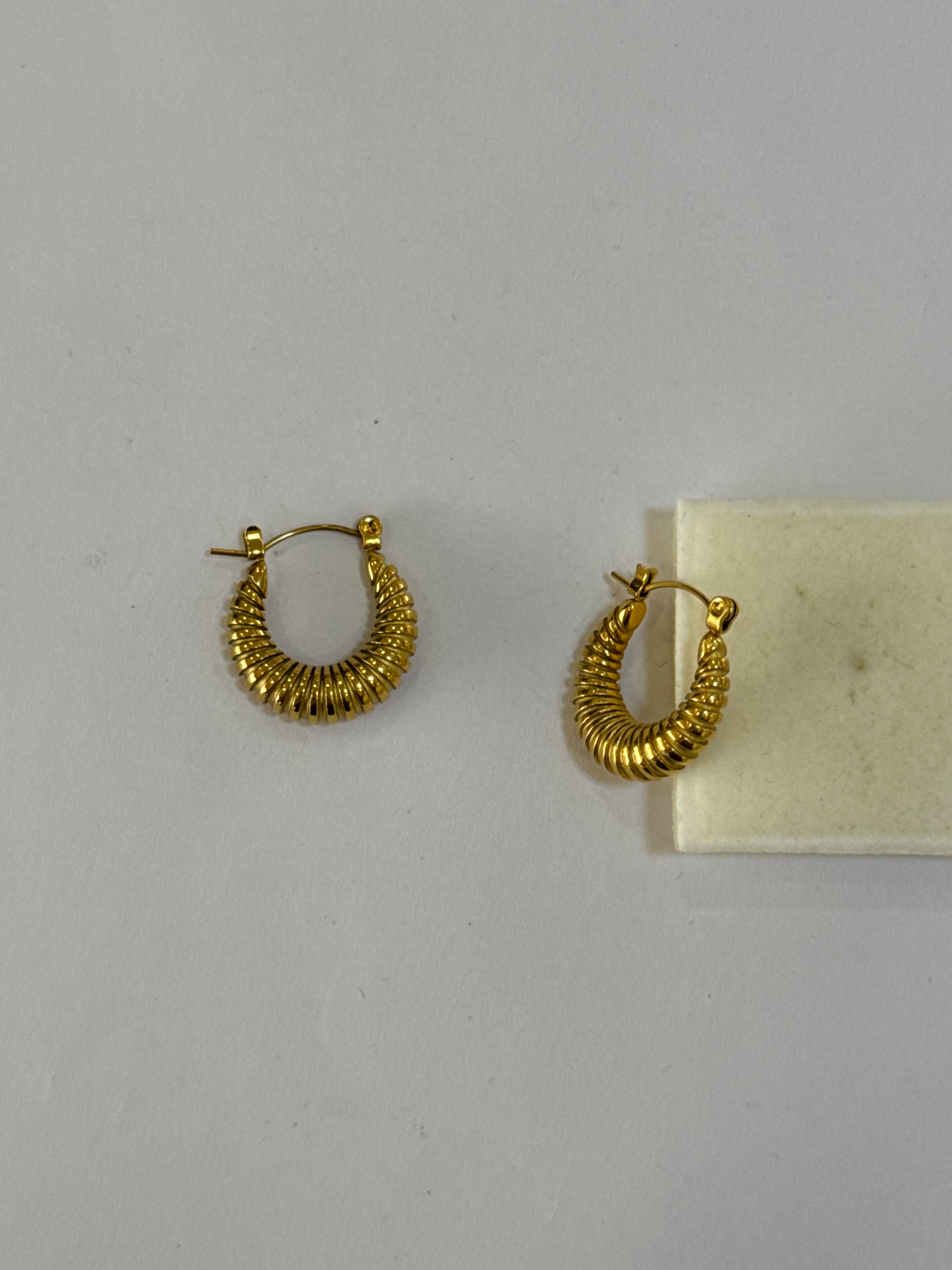 Aretes Acero Inoxidable 18k - 74 - aretes Mundo Chic