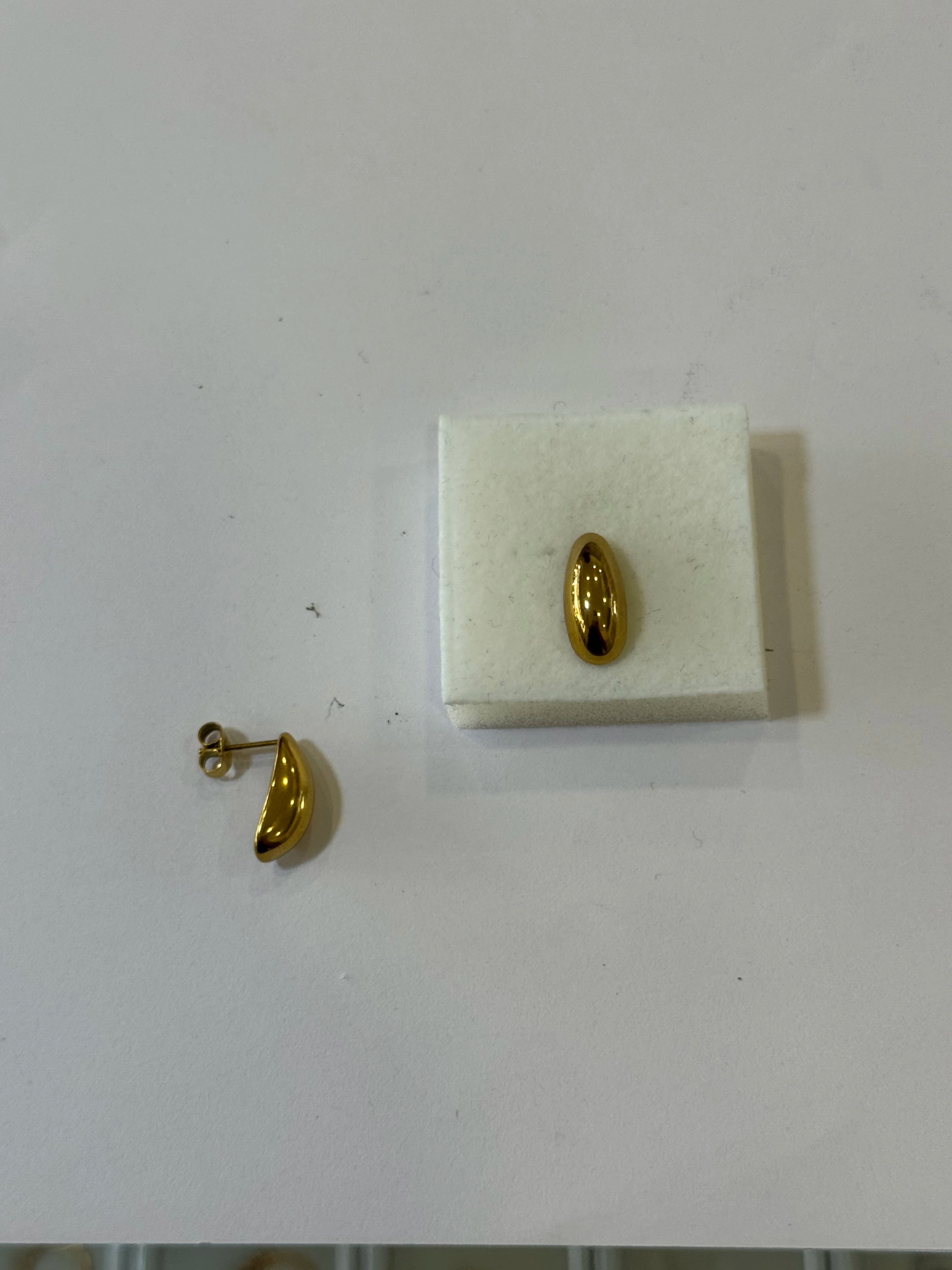 Aretes Acero Inoxidable 18k - 69 - aretes Mundo Chic