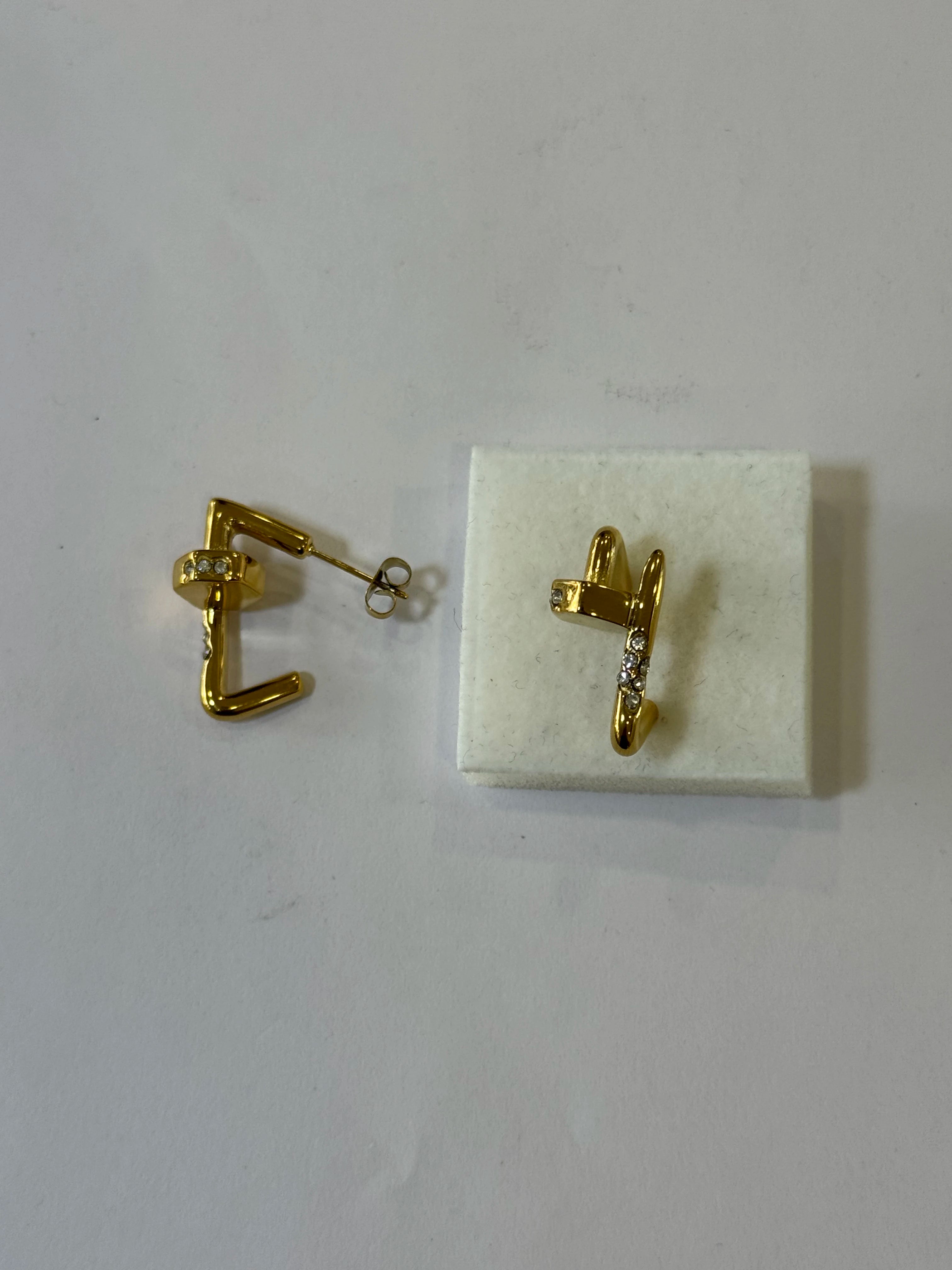 Aretes Acero Inoxidable 18k - 66 - aretes Mundo Chic
