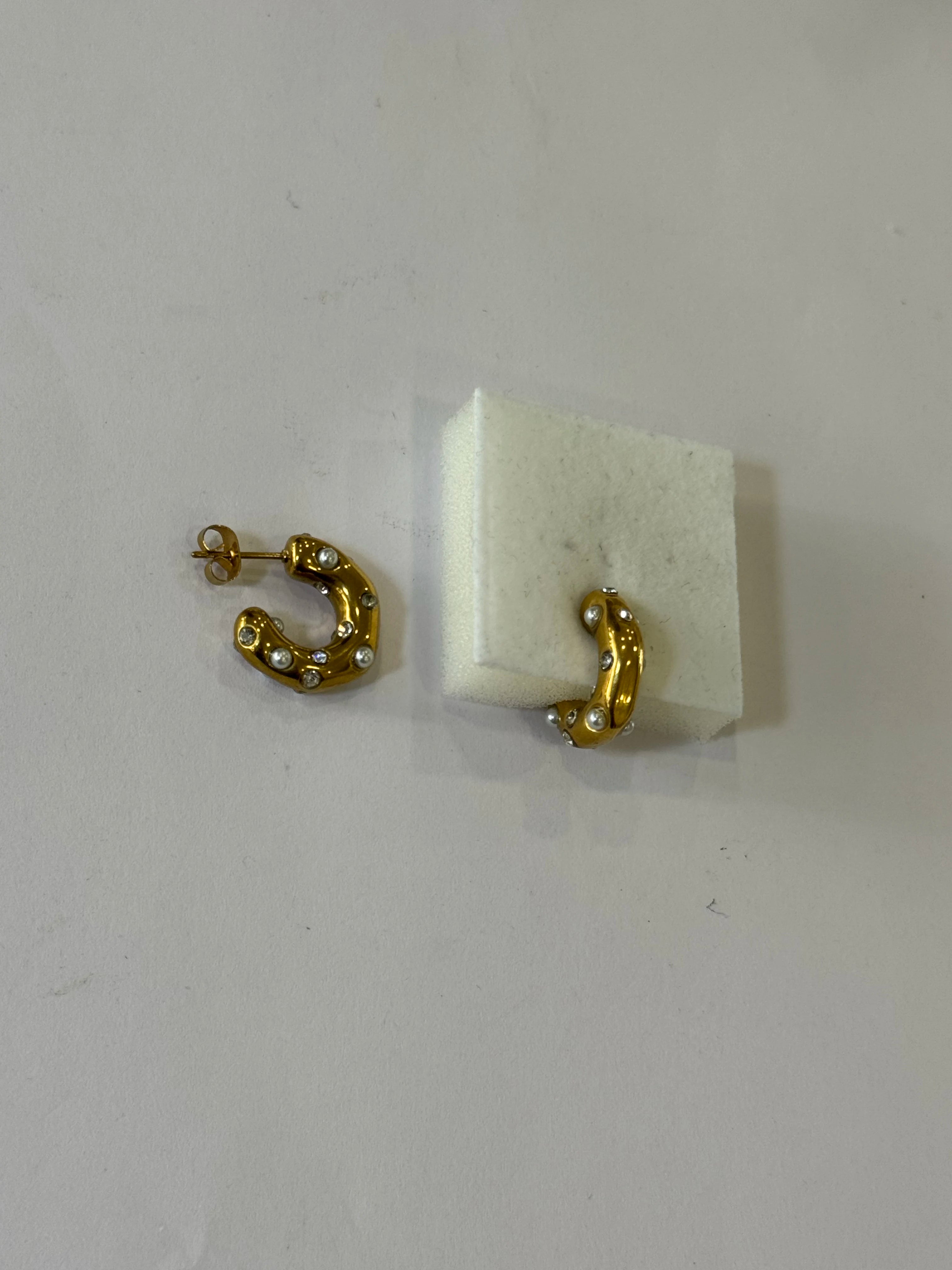 Aretes Acero Inoxidable 18k - 63 - aretes Mundo Chic