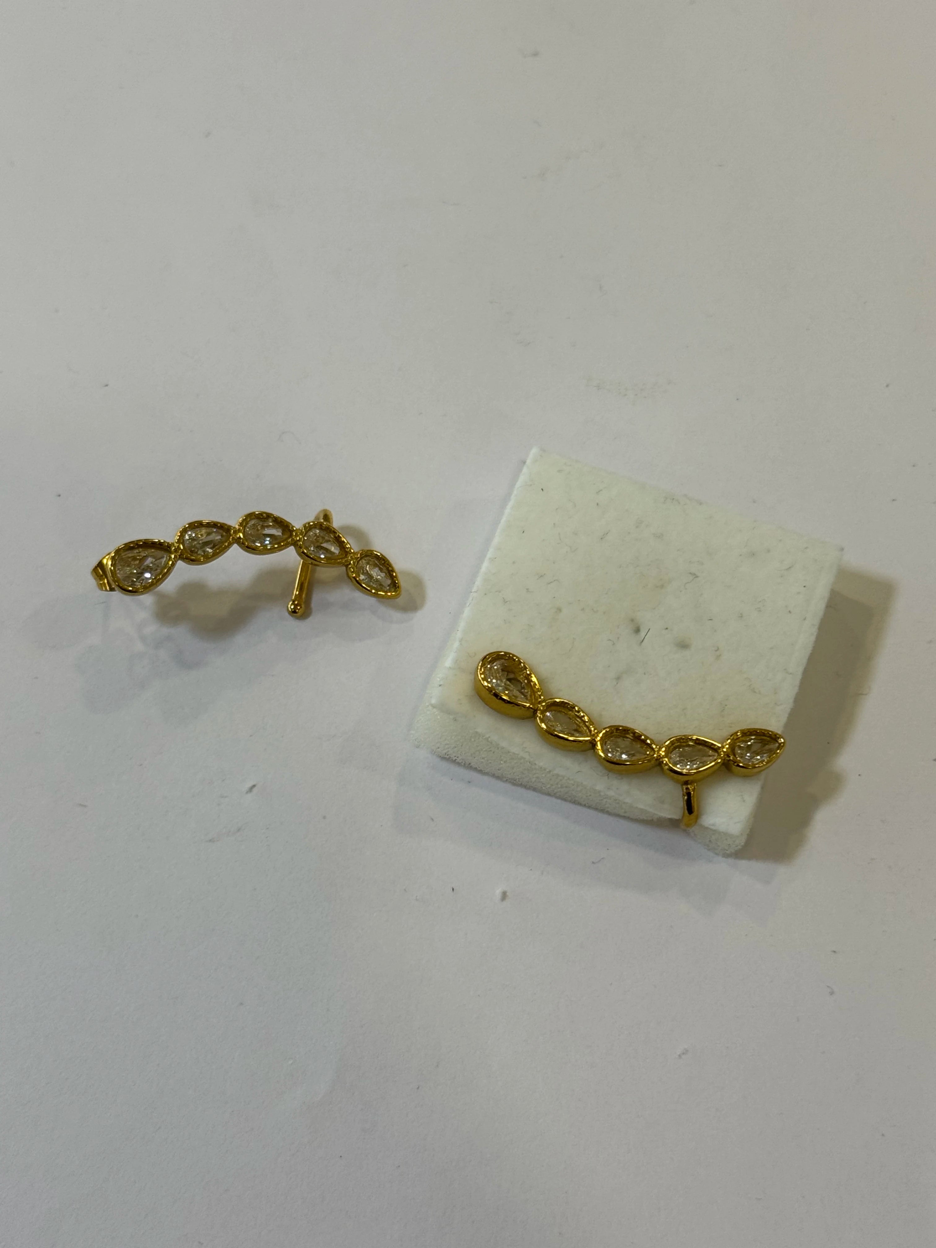 Aretes Acero Inoxidable 18k - 51 - aretes Mundo Chic