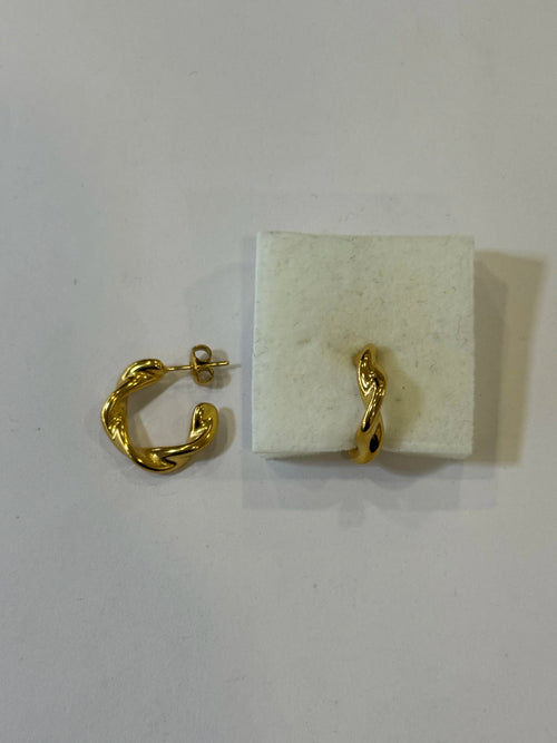 Aretes Acero Inoxidable 18k - 48 - aretes Mundo Chic