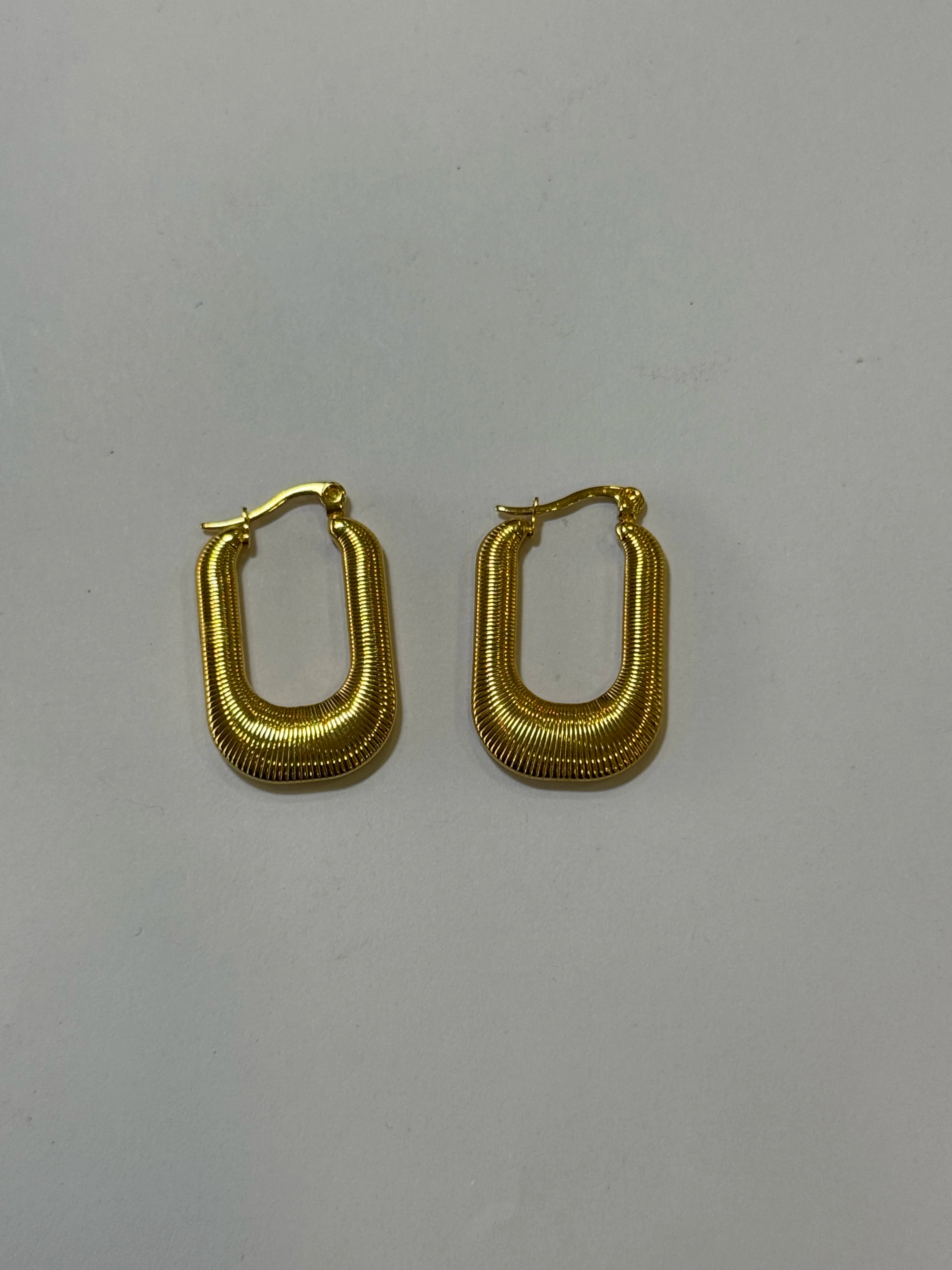 Aretes Acero Inoxidable 18k - 39 - aretes Mundo Chic