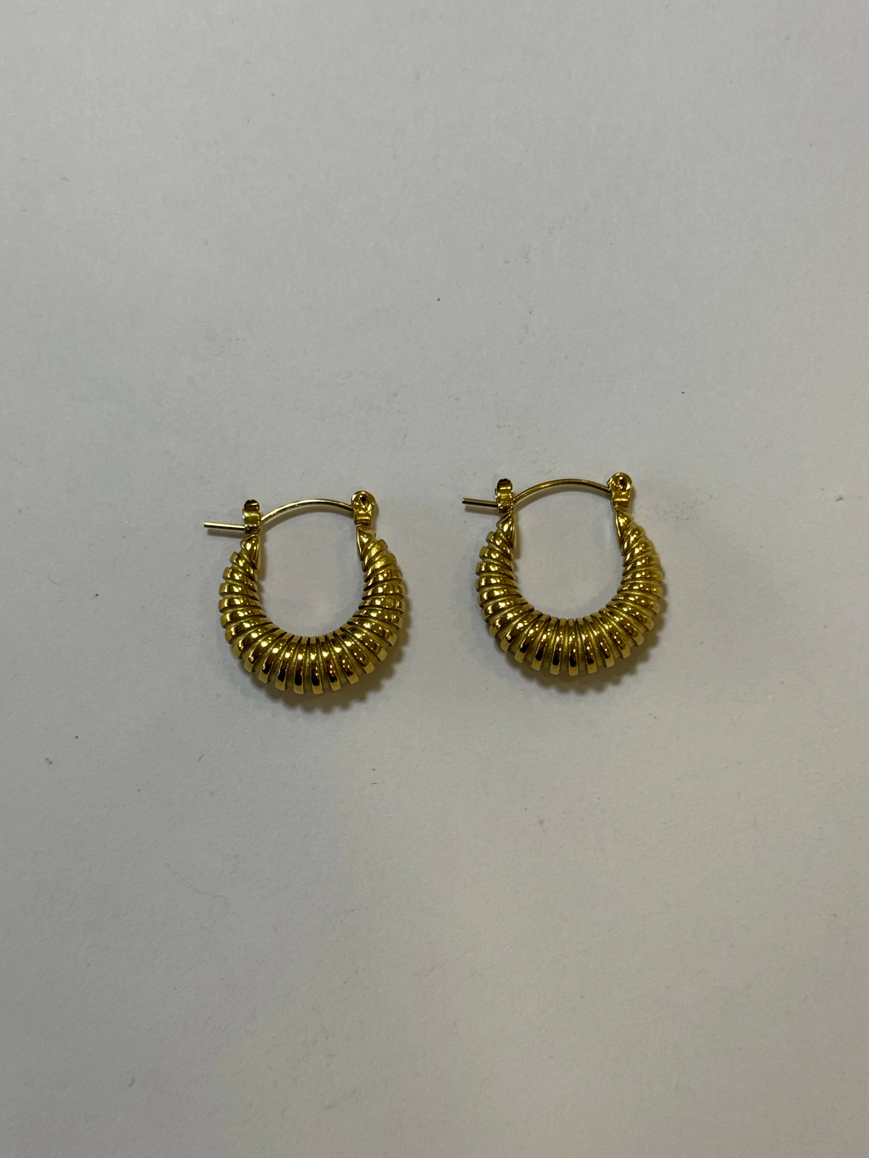 Aretes Acero Inoxidable 18k - 38 - aretes Mundo Chic