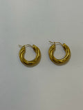 Aretes Acero Inoxidable 18k - 37 - aretes Mundo Chic
