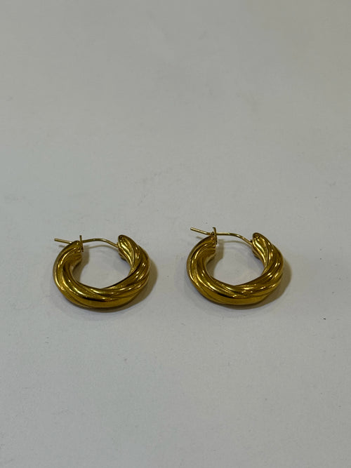 Aretes Acero Inoxidable 18k - 36 - aretes Mundo Chic
