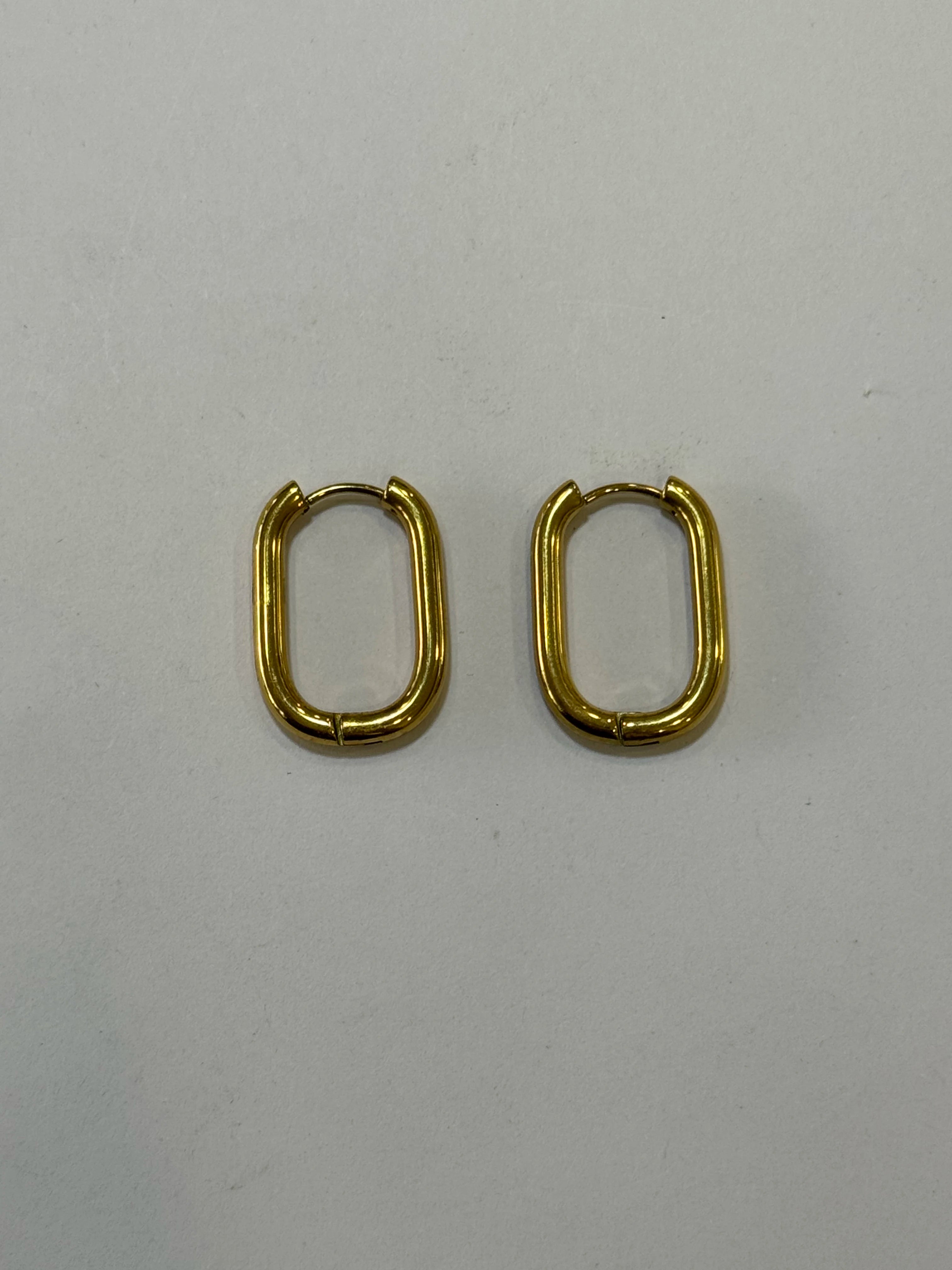 Aretes Acero Inoxidable 18k - 34 - aretes Mundo Chic