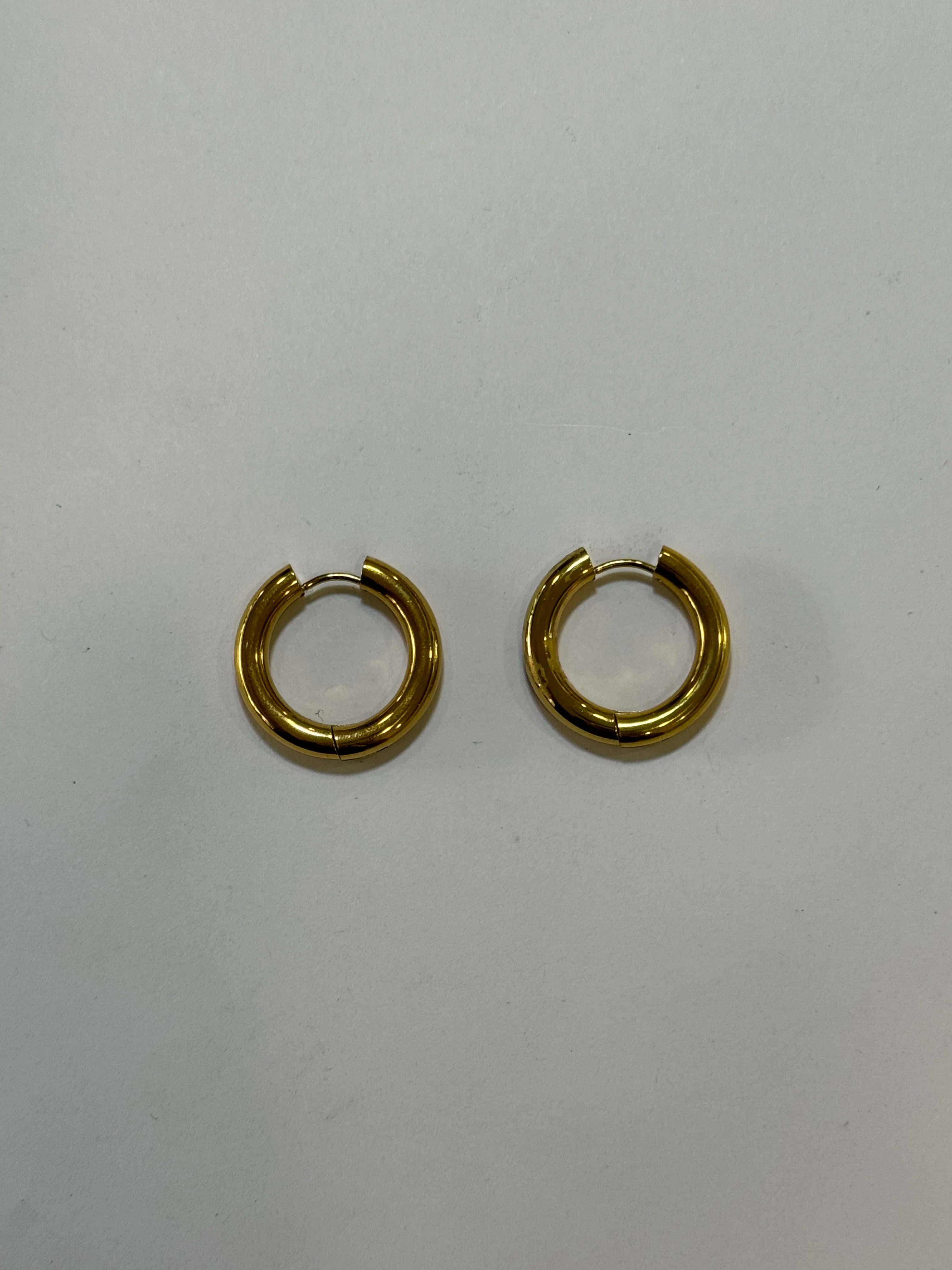 Aretes Acero Inoxidable 18k - 28 - aretes Mundo Chic