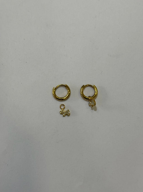 Aretes Acero Inoxidable 18k - 27 - aretes Mundo Chic