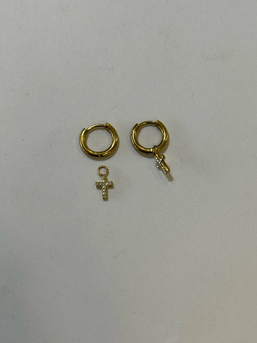 Aretes Acero Inoxidable 18k - 26 - aretes Mundo Chic