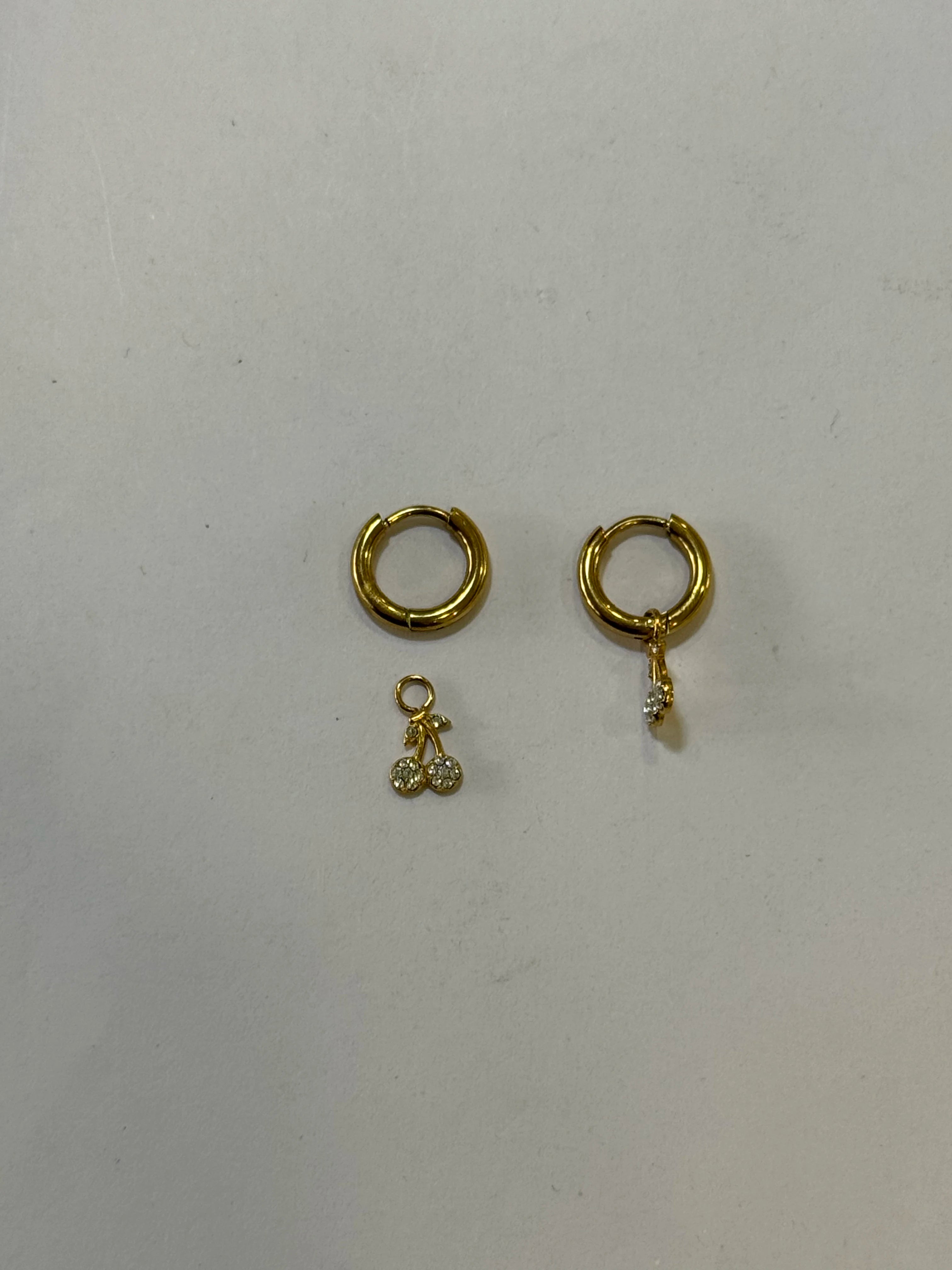 Aretes Acero Inoxidable 18k - 24 - aretes Mundo Chic