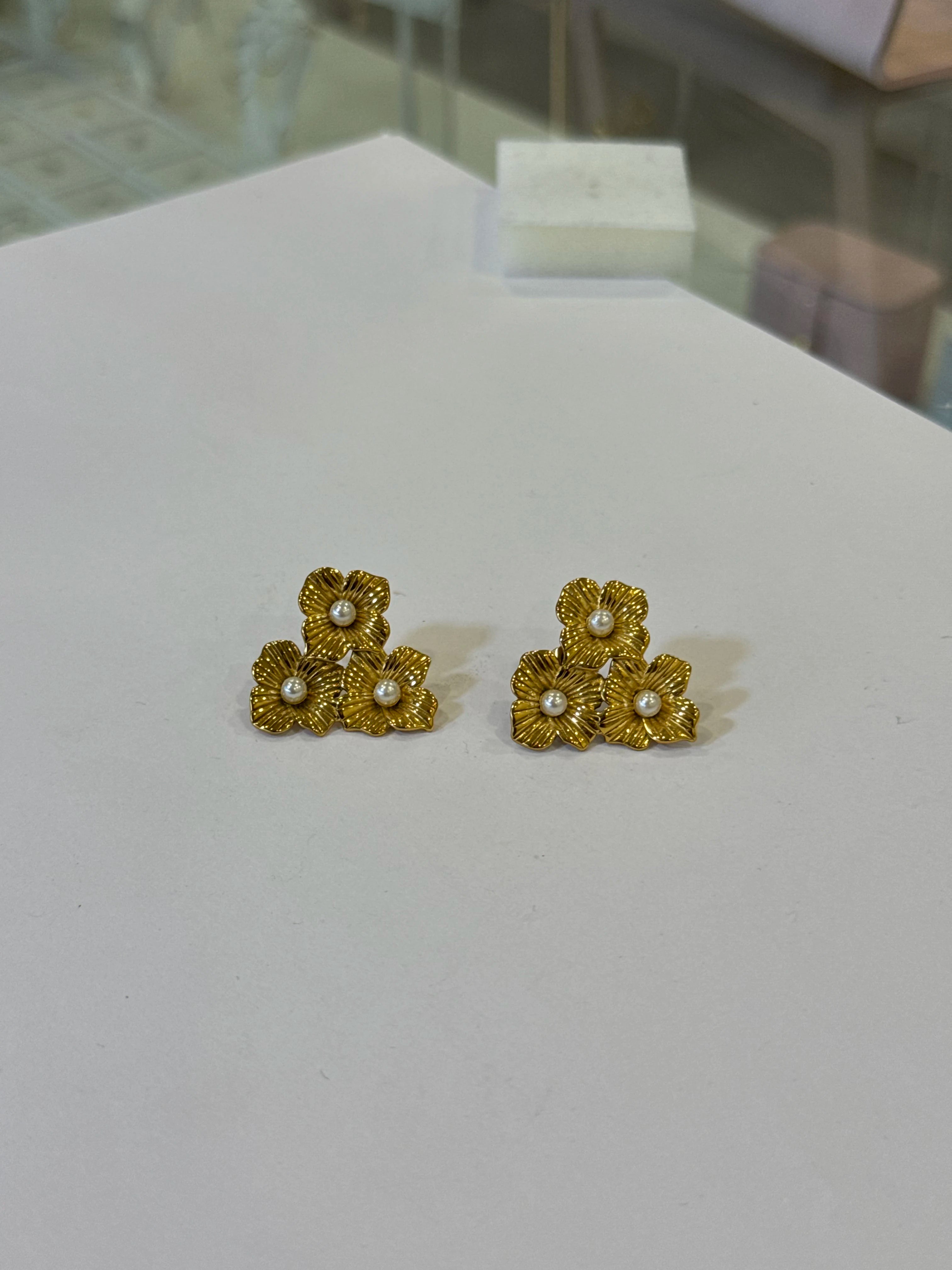 Aretes Acero Inoxidable 18k - 17 - aretes Mundo Chic