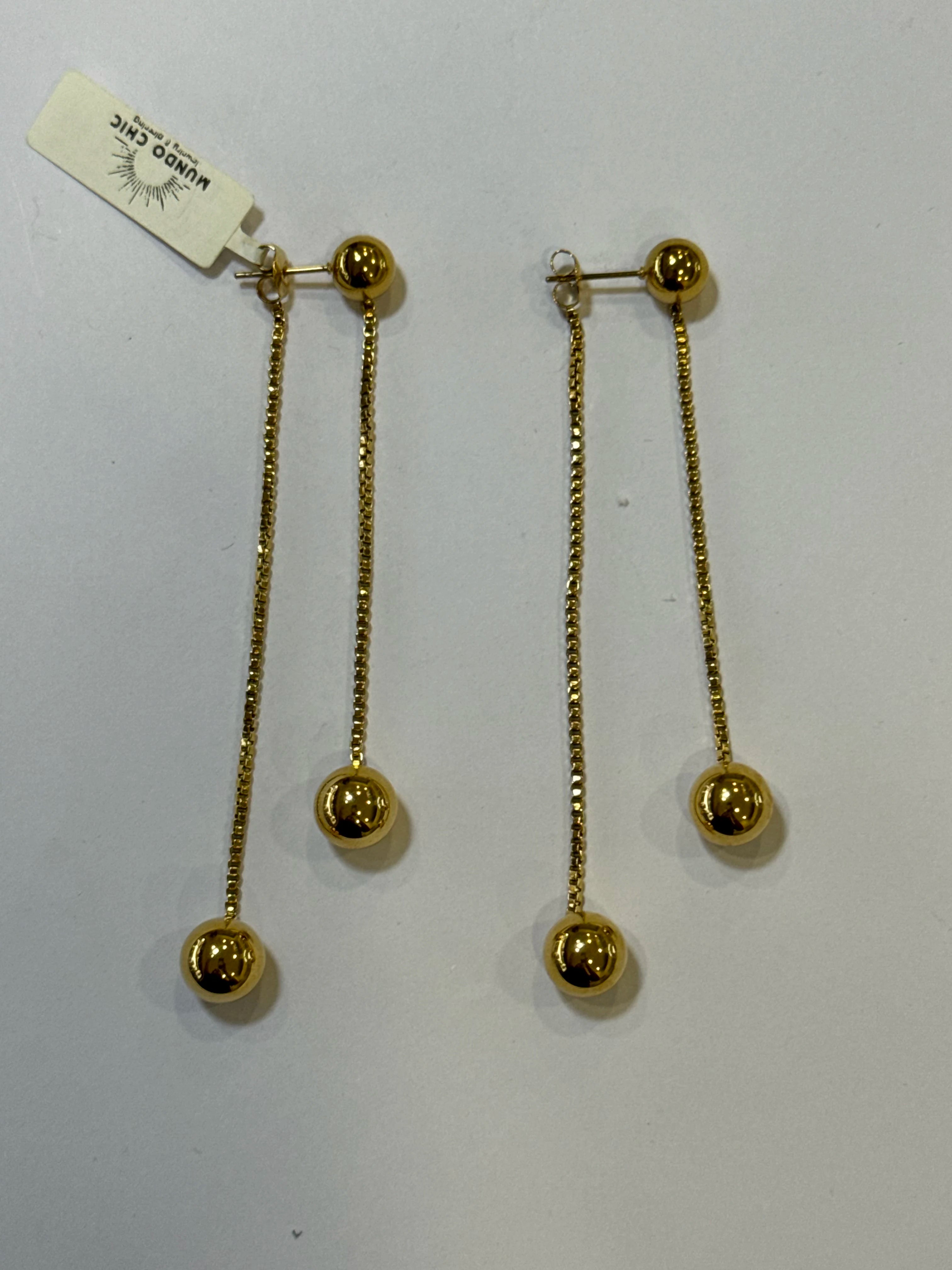 Aretes Acero Inoxidable 18k - 9 - aretes Mundo Chic