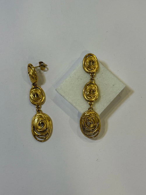 Aretes Acero Inoxidable 18k - 4 - aretes Mundo Chic