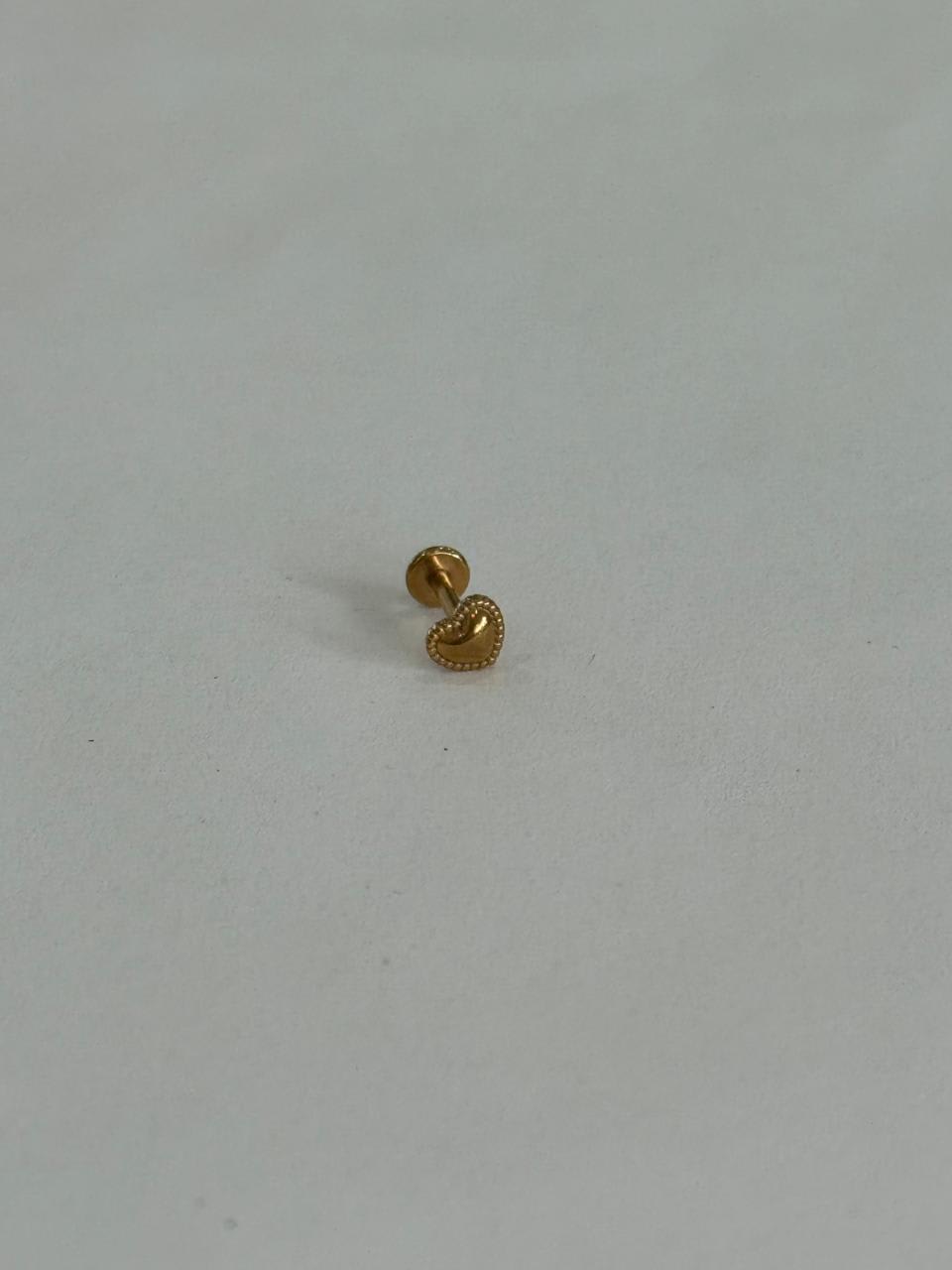 Piercing de acero quirúrgico 316L - Corazón 4 mm - piercings Mundo Chic