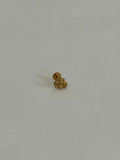 Abejita 3D dorada. Piercing labret de acero quirúrgico 316L - piercings Mundo Chic