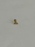 Aleta sirena. Piercing labret de acero quirúrgico 316L - piercings Mundo Chic