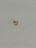 Corazón hueco. Piercing labret de acero quirúrgico 316L - piercings Mundo Chic