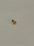 Huellita dorada. Piercing labret de acero quirúrgico 316L - piercings Mundo Chic