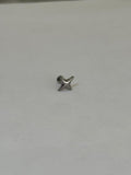 Destello plateado. Piercing de acero quirúrgico 316L - piercings Mundo Chic